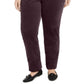 Charter Club Women's  Lexington Tummy Control Corduroy Jeans Red Size 28W
