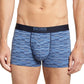 BOSS Men's Print Cotton Trunks Blue Size Large