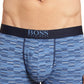 BOSS Men's Print Cotton Trunks Blue Size Large