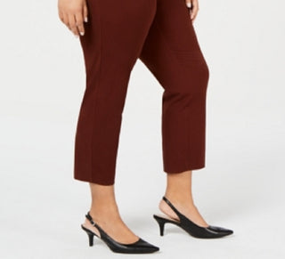 Alfani Women's  Ankle Pants Brown Size 14W