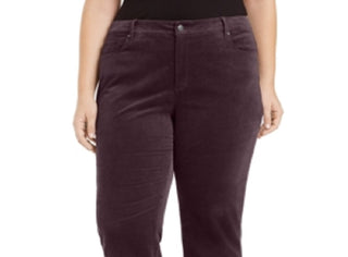 Charter Club Women's Lexington Tummy Control Corduroy Jeans Red Size 26W