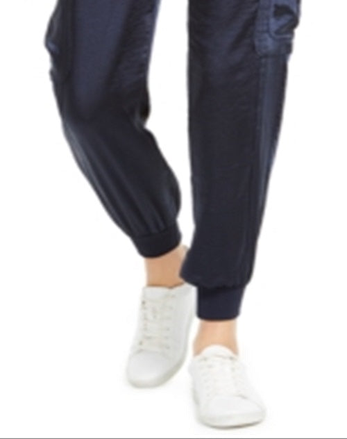 INC International Concepts Women's Solid Utility Joggers Blue Size XX-Large