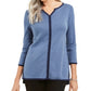 Karen Scott Women's Cotton Tipped Tunic Blue Size X-Small