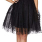 Betsey Johnson Women's Dress a Line Pearl Party Beaded Black Size 12