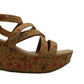 Style & Co Women's Ionna Faux Leather Wedge Sandals Brown Size 6.5 M