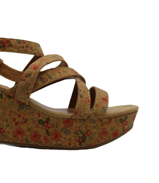 Style & Co Women's Ionna Faux Leather Wedge Sandals Brown Size 6.5 M