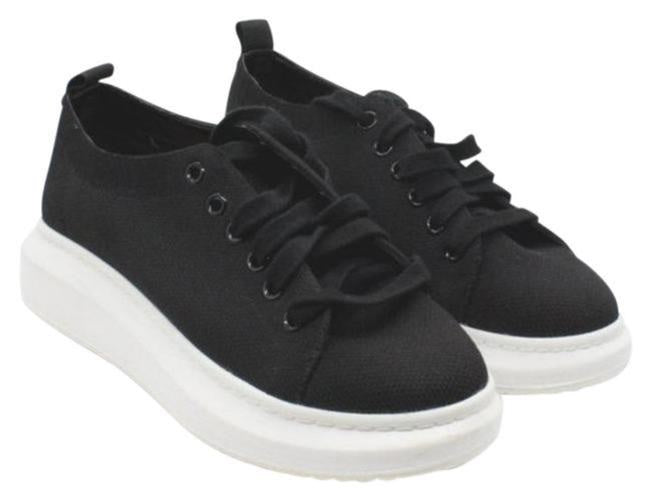 INC International Concepts Women's Gardin Lace up a Fashion Sneakers Black Size 6 M