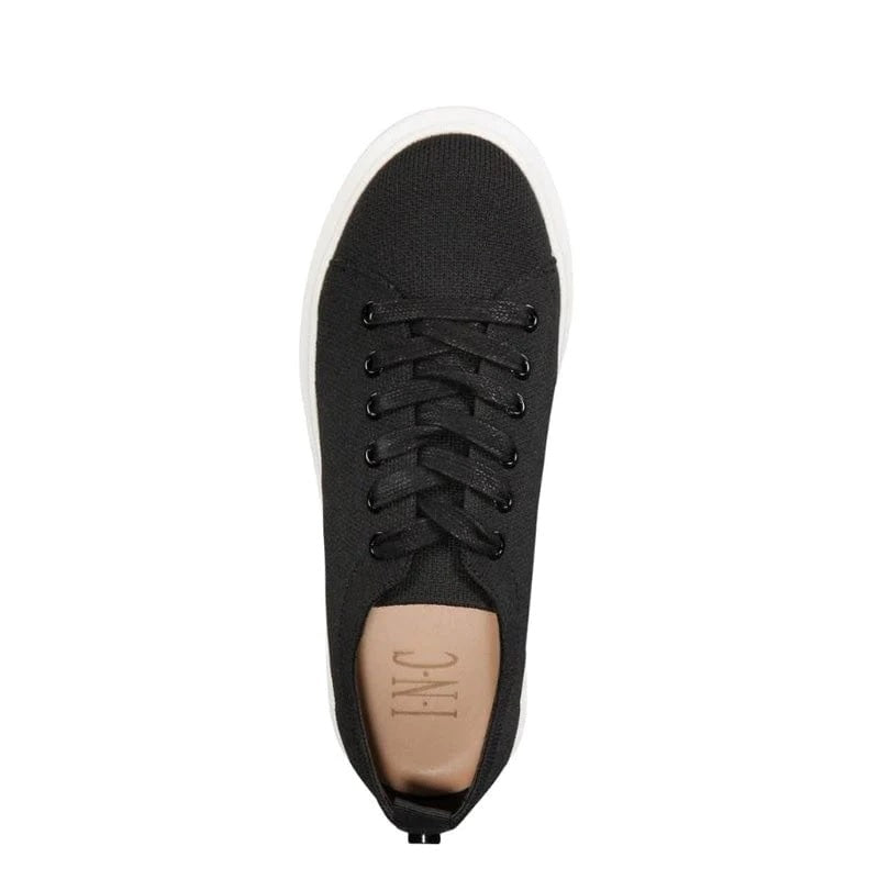 INC International Concepts Women's Gardin Lace up a Fashion Sneakers Black Size 6 M