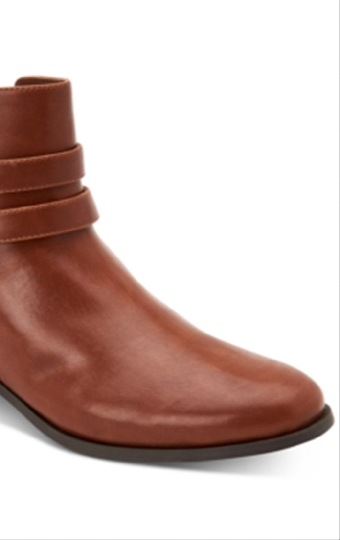 NOSTOCK Charter Club Women's Jaimee Closed Toe Ankle Fashion Boots Brown Size 8.5