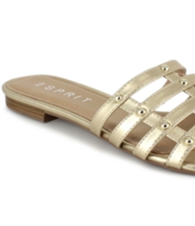 Esprit Women's Kylee Peep Toe Casual Slide Sandals Yellow Size 6