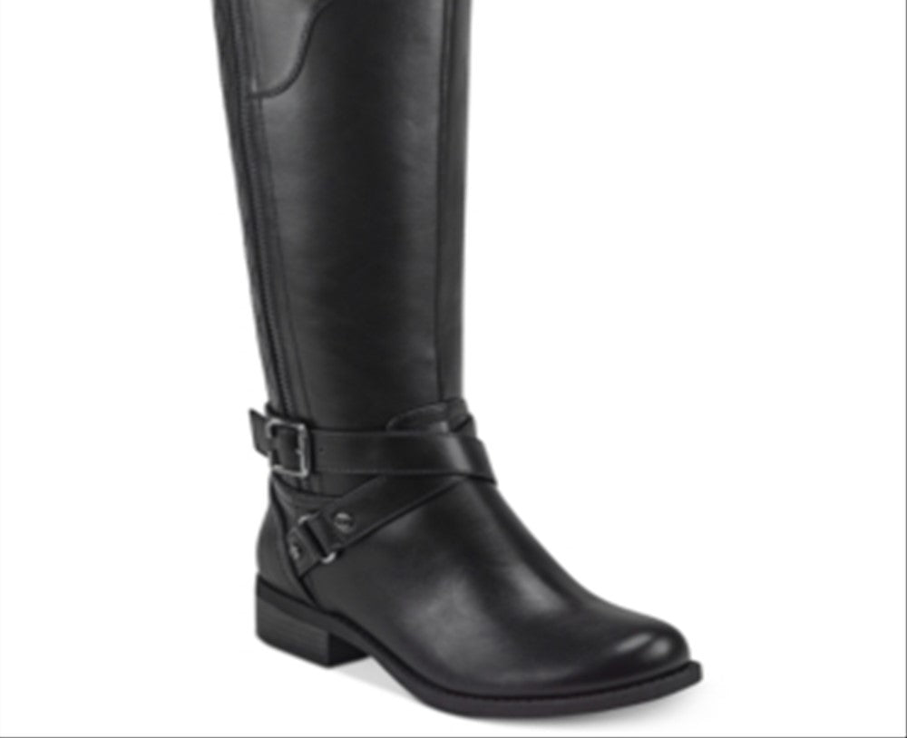 Guess Women's Haydin Faux Leather Riding Boots Black Size 6.5 M