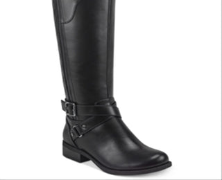 Guess Women's Haydin Faux Leather Riding Boots Black Size 6.5 M