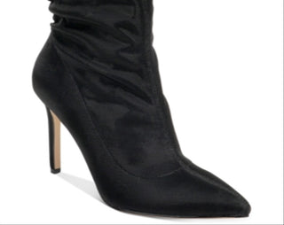 Badgley Mischka Women's Ronnie Fabric Pointed Toe Mid Calf Fashion Boots Brown  Size 10 M