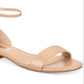 INC International Concepts Women's Yaffa Faux Leather Ankle Strap Flats Brown Size 6 M