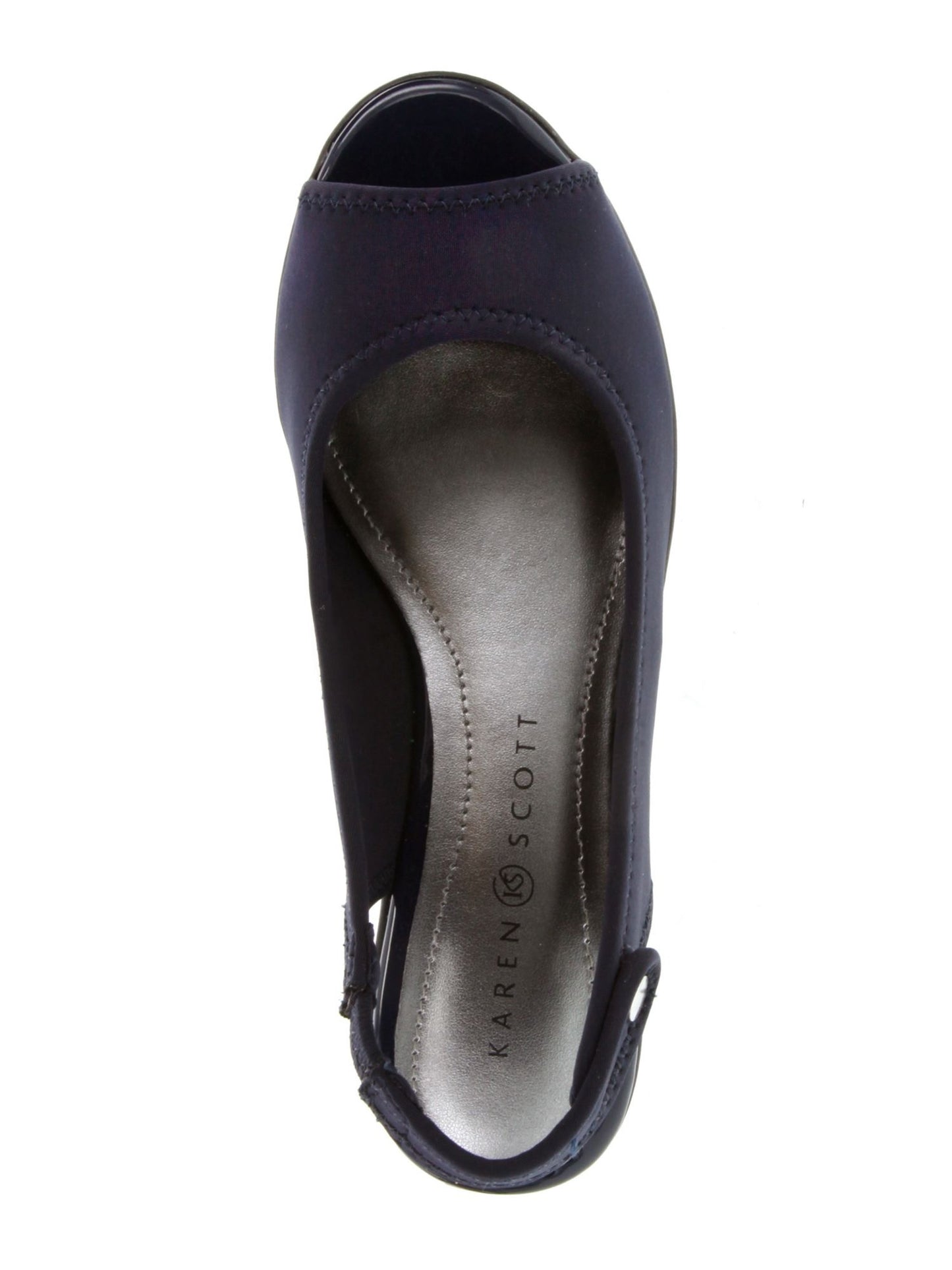 Karen Scott Women's Yameen Open Toe Casual Slingback Sandals Blue Size 10 M