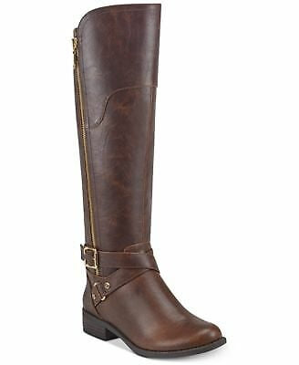 Guess Women's Haydin Faux Leather Tall Riding Boots Brown  Size 6 M