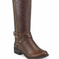 Guess Women's Haydin Faux Leather Tall Riding Boots Brown  Size 6 M
