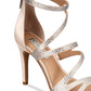 INC International Concepts Women's Regann 2 Synthetic Metallic Strappy Sandals Brown Size 9.5