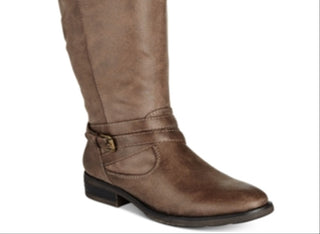 Baretraps Women's Alysha Faux Leather Faded Mid Calf Boots Brown Size 6 M