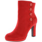 Impo Women's Odelina Platform Booties  Shoes Red Size 6 M
