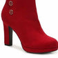 Impo Women's Odelina Platform Booties  Shoes Red Size 6 M