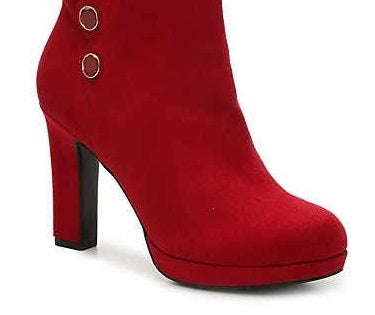 Impo Women's Odelina Platform Booties  Shoes Red Size 6 M