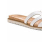 American Rag Women's Danah Fabric Open Toe Casual Slide Sandals White Size 9M