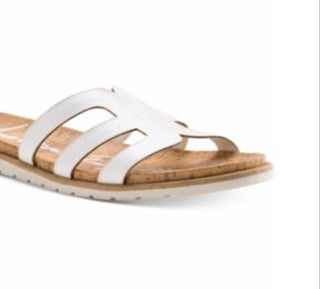 American Rag Women's Danah Fabric Open Toe Casual Slide Sandals White Size 9M
