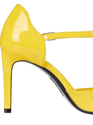 Calvin Klein Women's Roya Patent Leather Dress Heels Yellow Size 6 M