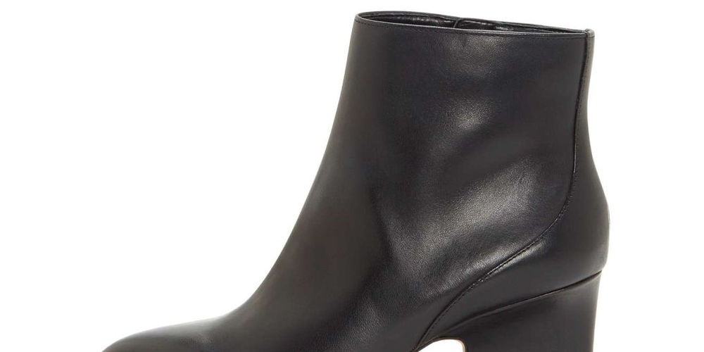 Enzo Angiolini Women's Cadyn Leather Almond Toe Ankle Fashion Boots Black Size 5.5