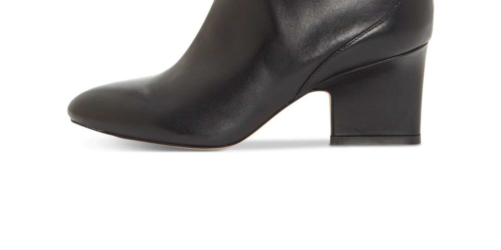 Enzo Angiolini Women's Cadyn Leather Almond Toe Ankle Fashion Boots Black Size 5.5