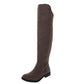 Style & Co Womens Hayley Faux Suede Zipper Riding Boots Brown Size 6 M