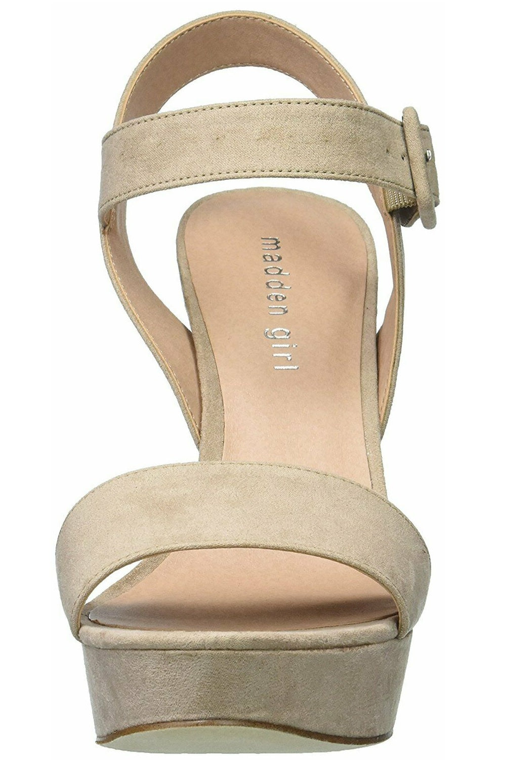 Madden Girl Women's Rolloo Open Toe Special Occasion Ankle Strap Sandals Blush Size 10 M