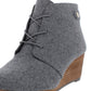 Dr. Scholl's Womens Conquer Wedge Bootie Gray Size 9 M