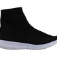 Bar III Women's Levan Fabric Low Top Pull on Fashion Sneakers Black Size 7 M