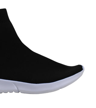 Bar III Women's Levan Fabric Low Top Pull on Fashion Sneakers Black Size 7 M