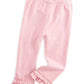First Impressions Toddler Girl's Ruffle Hem Leggings Pink Size 2T