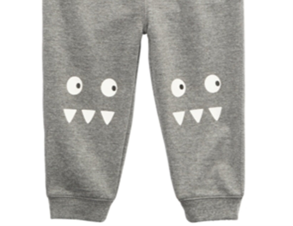 First Impressions Baby Boy's Monster Jogger Pants Gray Size 12MOS
