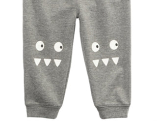 First Impressions Baby Boy's Monster Jogger Pants Gray Size 12MOS