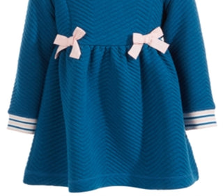 First Impressions Baby Girl's Quilted Dress Blue Size 6-9Months