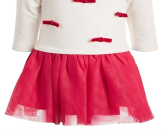 First Impressions Baby Girl's Bow and Tulle Tutu Dress Red Size 3-6Months
