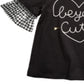 First Impressions Toddler Girl's Cotton Beyond Cute Top  Black Size 4T