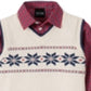 TFW Toddler Boy's 3 Pc Snowflake Vest Check Shirt & Pants Set Sweater White Size 4T