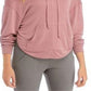 Free People Women's Dried Rose Back Into It Hoodie Pink Size Medium