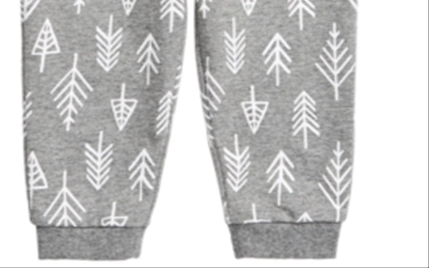 First Impressions Baby Boy's Forest Print Jogger Pants Gray Size 6-9 Months