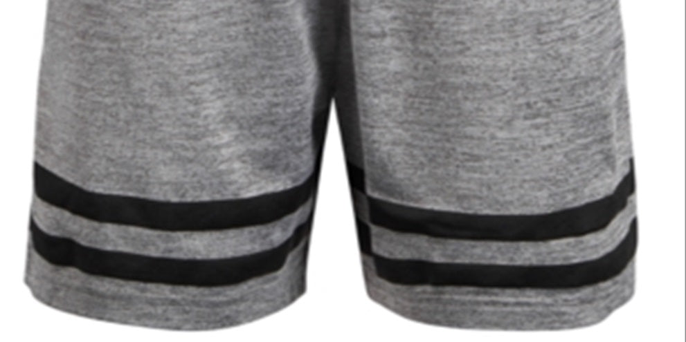 Ideology Little Boy's Border Stripe Shorts Gray Size 6