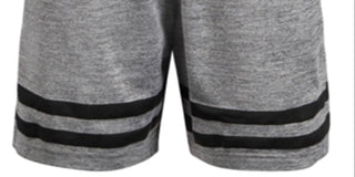 Ideology Little Boy's Border Stripe Shorts Gray Size 6