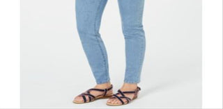 Charter Club Women's Bristol Skinny Ankle Jeans Light Blue Size 12