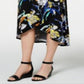 JM Collection Women's Printed Faux Wrap Maxi Skirt Black Size XX-Large