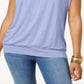 JM Collection Women's Blouson T-Shirt Purple Size Medium
